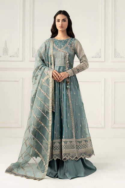 Maria. B- Zari Net Angaraka Suit