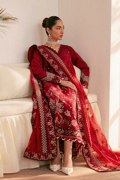 Saffron- Red 3 Pc Suit