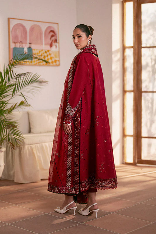 Saffron- Red 3 Pc Suit