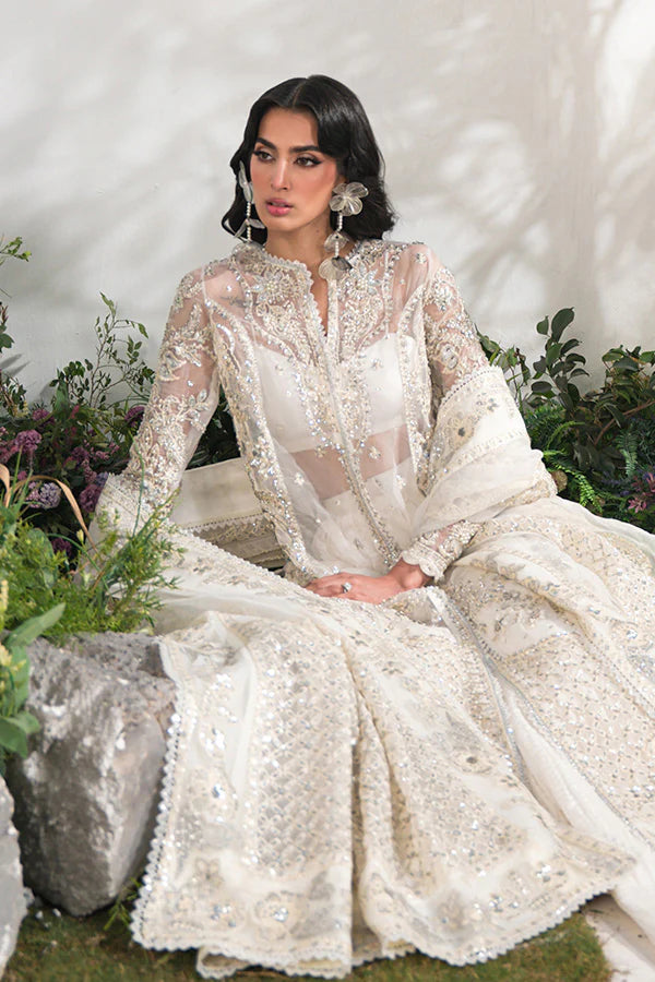 Saffron- Camille White Organza Suit