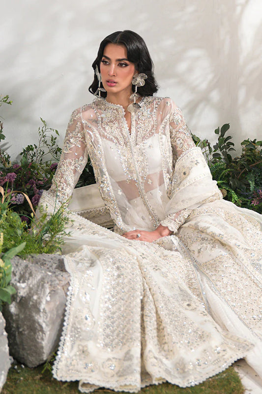 Saffron- Camille White Organza Suit