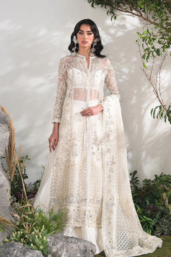 Saffron- Camille White Organza Suit
