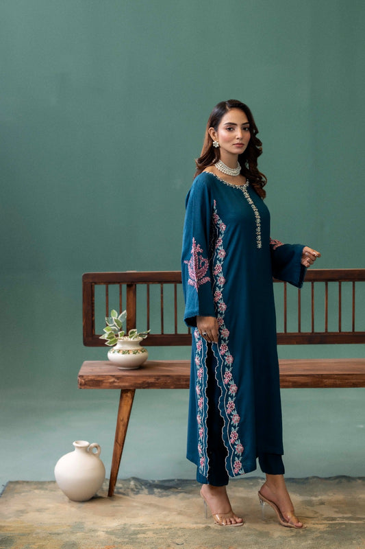 Abr E Zareen- Dhanak Embroidered 2 Pc