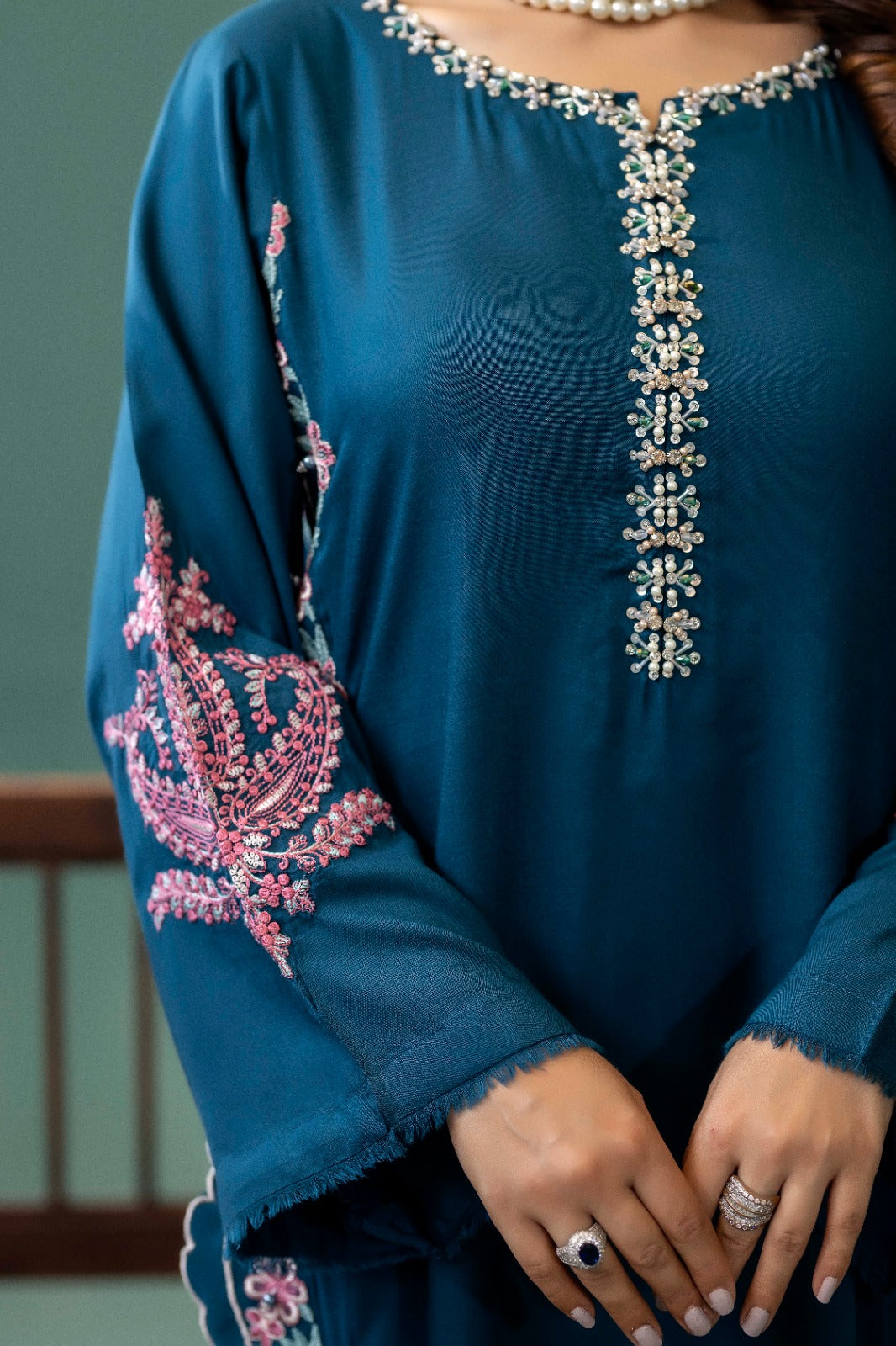 Abr E Zareen- Dhanak Embroidered 2 Pc