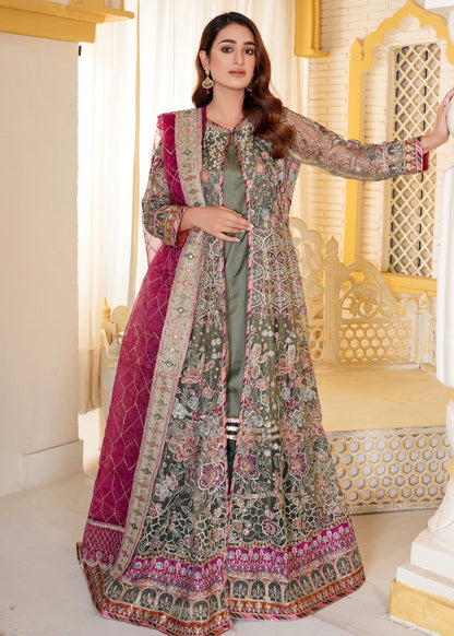 Gulnoor- Black Multi Gown