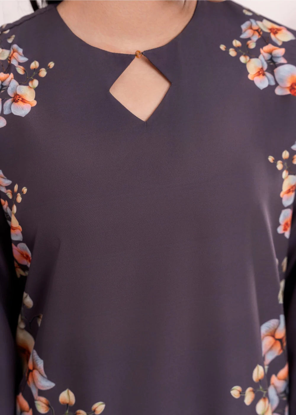 Stitch Vibes- Black Floral Kurta Set