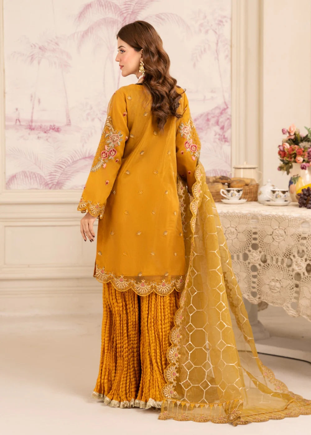 Diara- Mustard Sharara