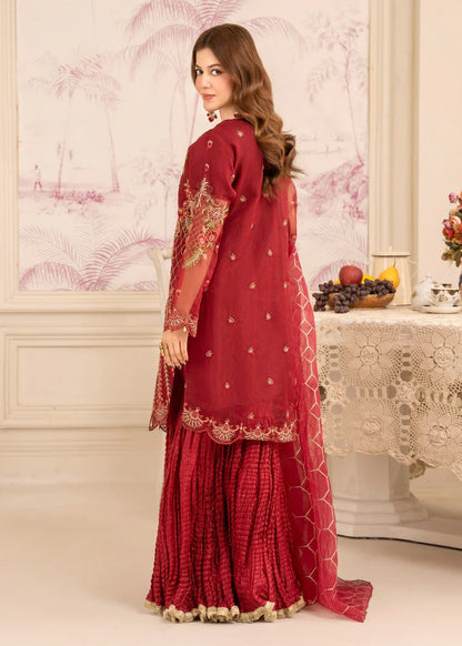 Diara- Maroon Crush Sharara