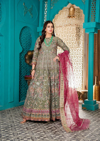 Gulnoor- Green Maxi