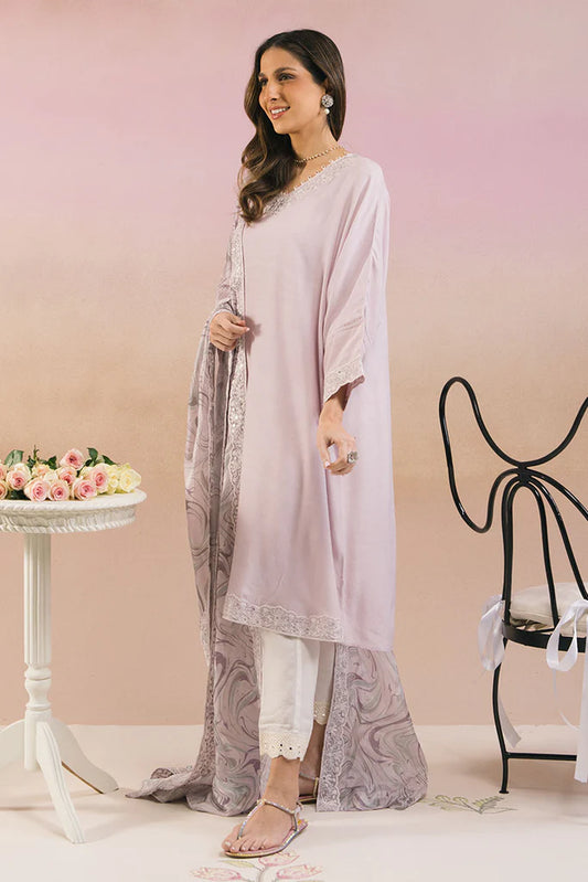 Cross Stitch- LILAC WAVE-2 PC (SHIRT & DUPATTA)