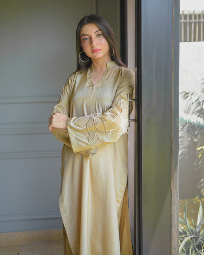 Zauk- 2 Pc Rawsilk Suit