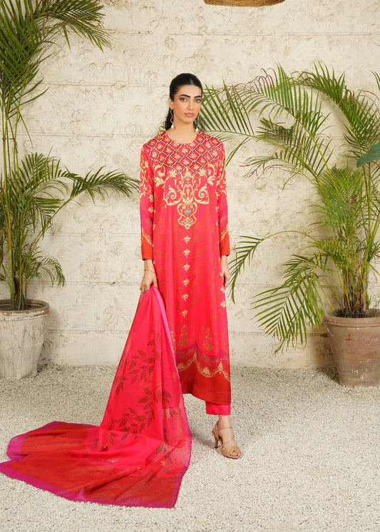 Stitch Vibes- Peony Glow Dress