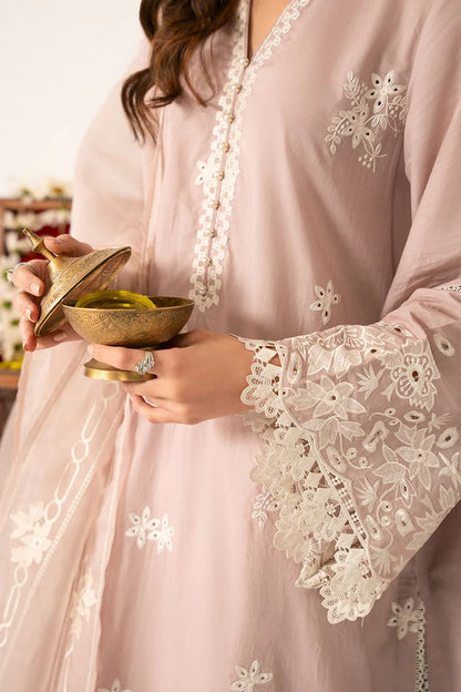 Cross Stitch - Lilac Embroidered  (Shirt & Dupatta)